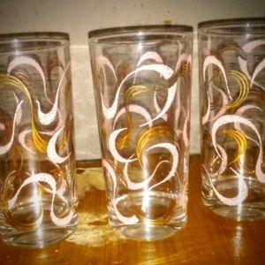 Vintage Pink & Gold Swirl Drinkware